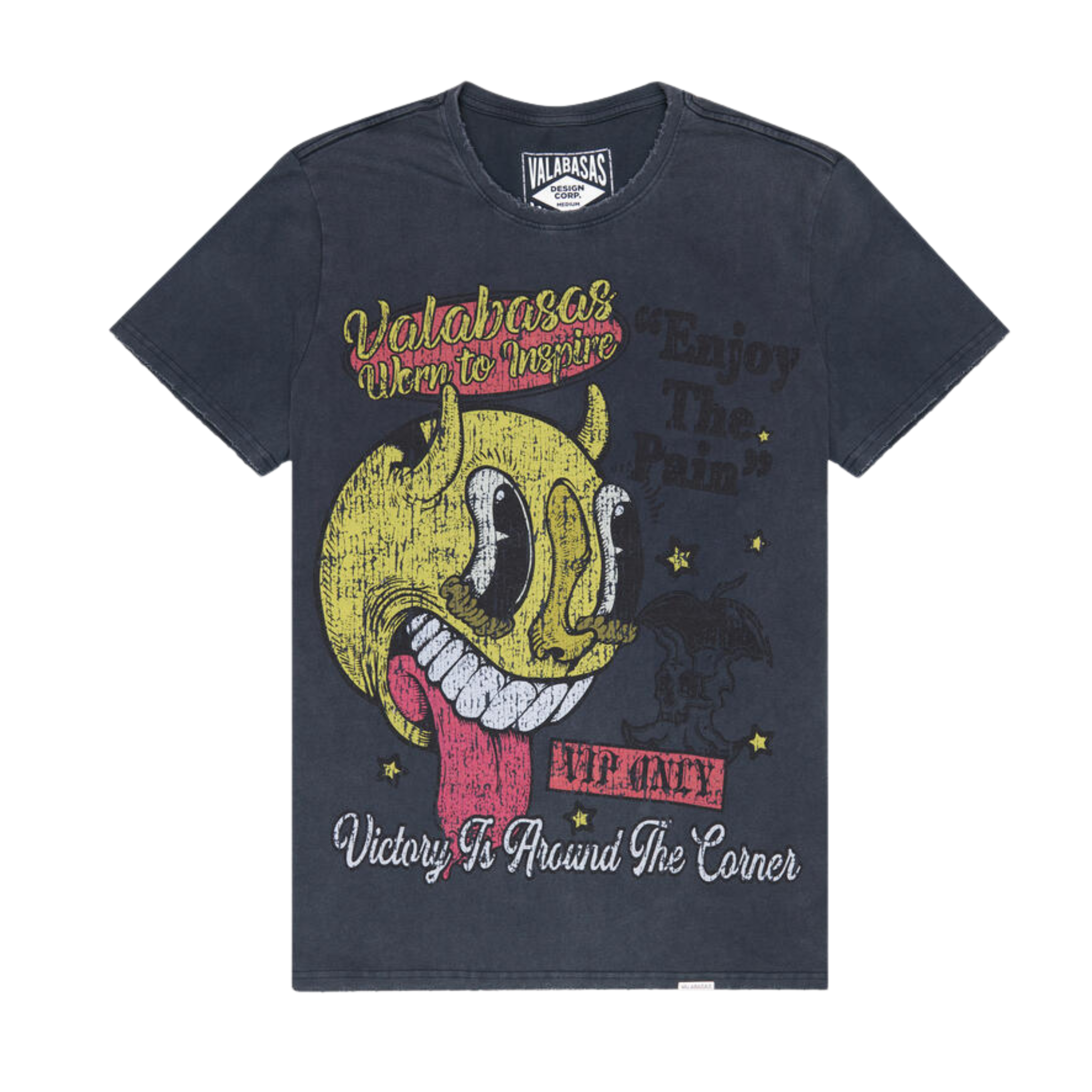 Valabasas VIP Victory Tee (Vintage Grey) - VLBS91030 - VALABASAS