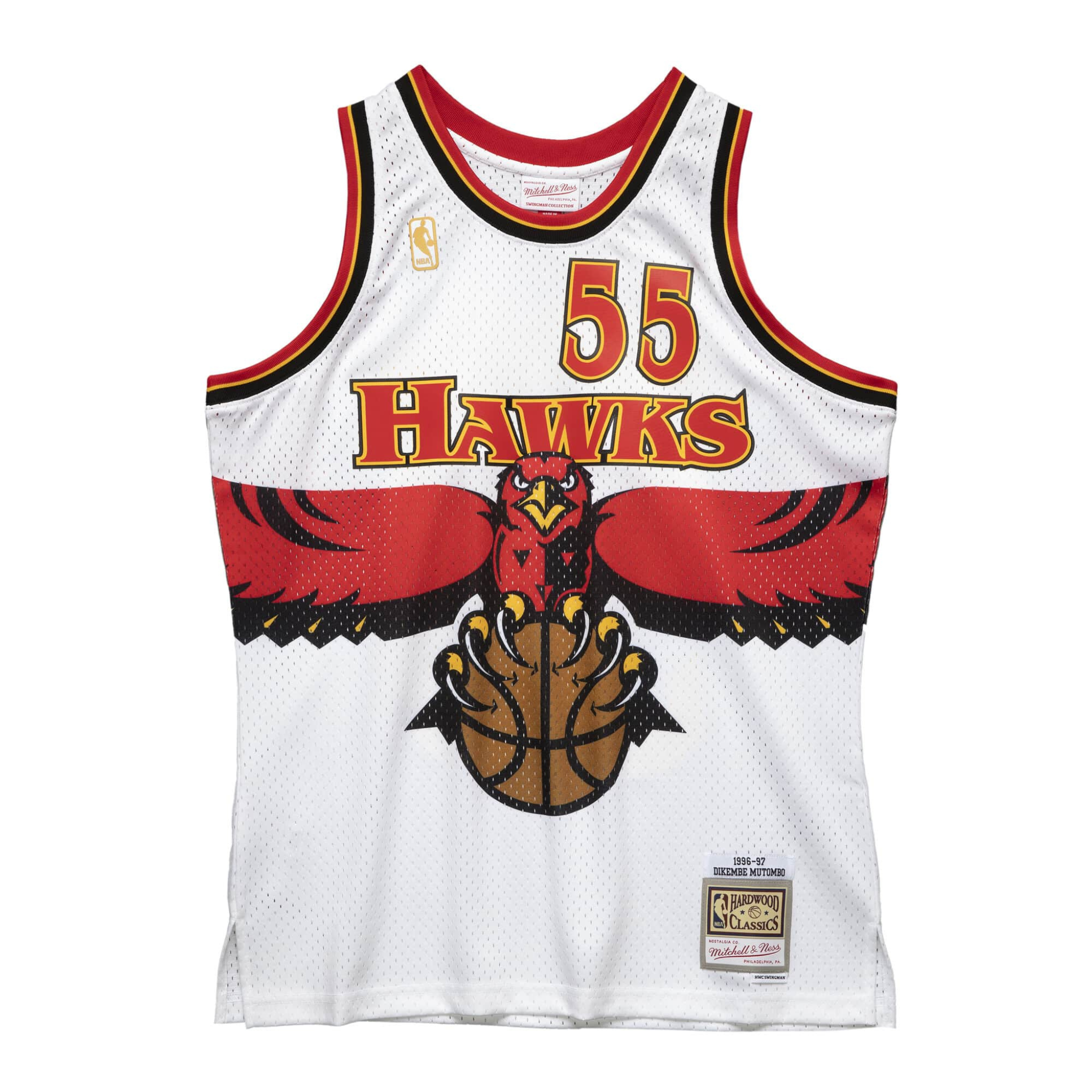 Mitchell N Ness Dikembe Mutombo Atlanta Hawks 1996-97 Swingman Jersey - Mitchell & Ness