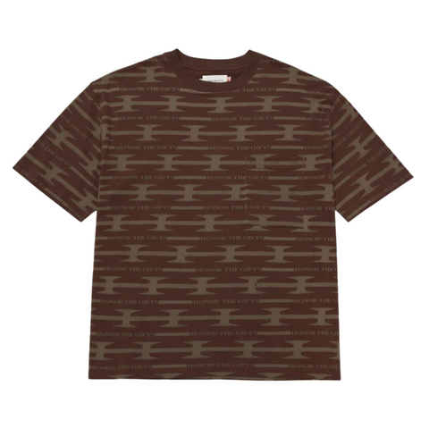 Honor The Gift H Wire Knit Tee (Brown) - Honor The Gift