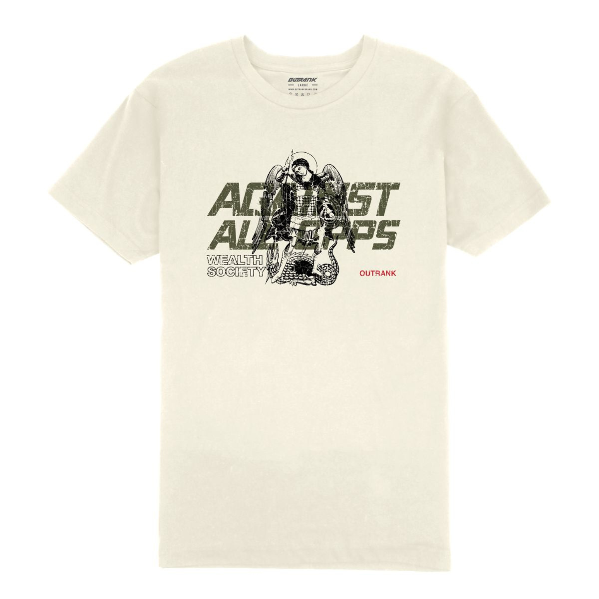 Outrank "Against All Opps" Tee (Vintage White)