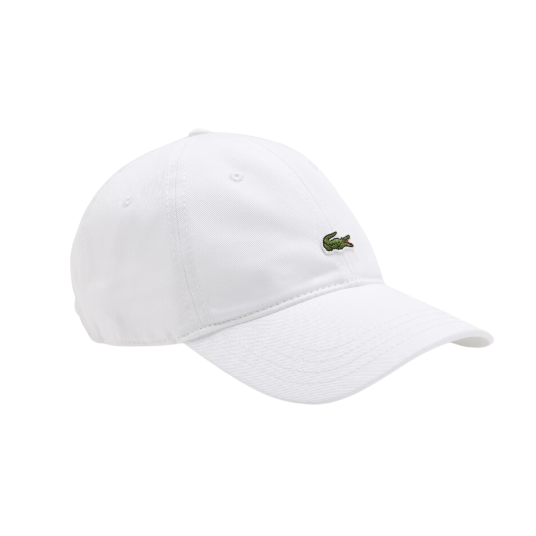 Lacoste Unisex Organic Cotton Twill Cap (White) - Lacoste