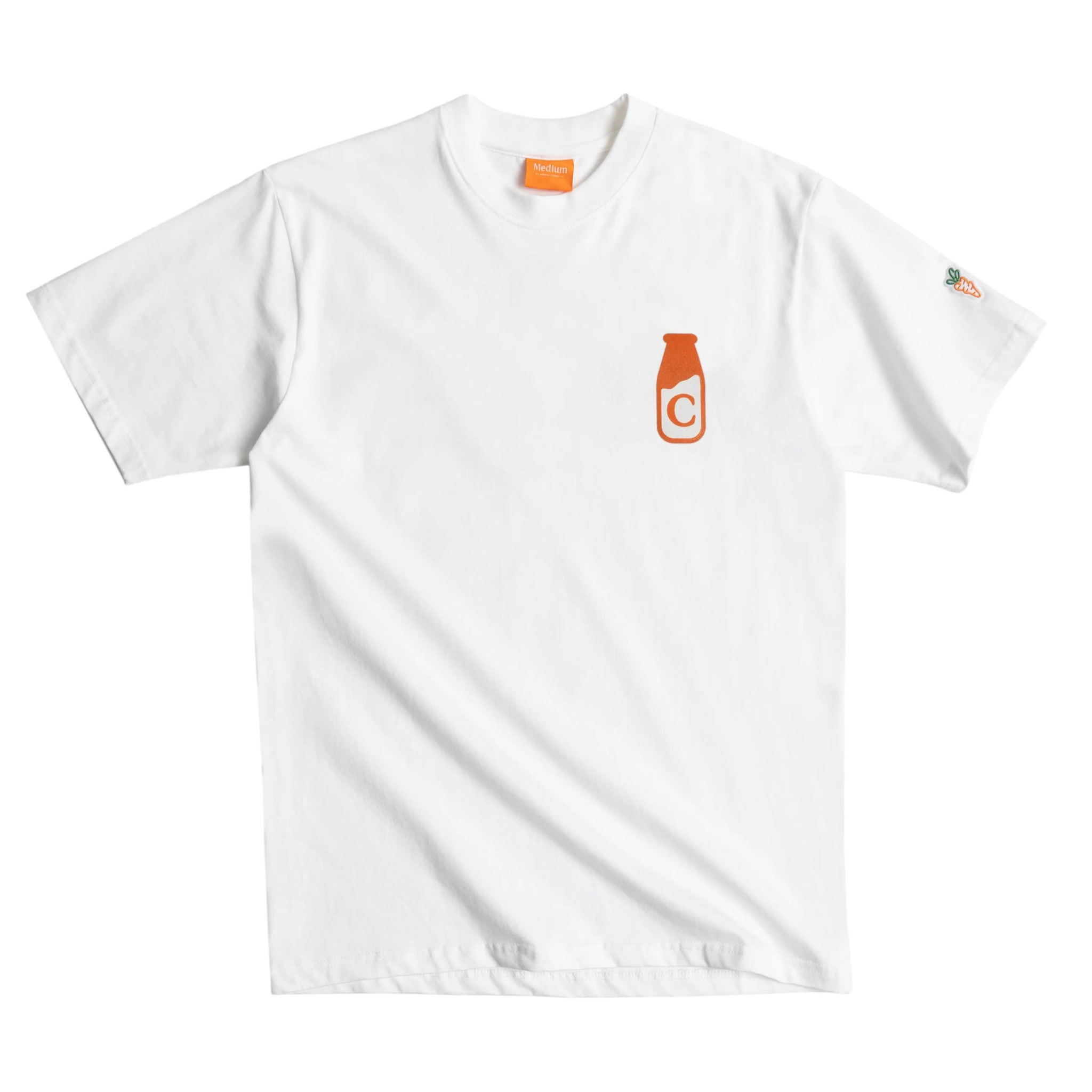 Carrots Dairy Tee (White) - Anwar Carrots