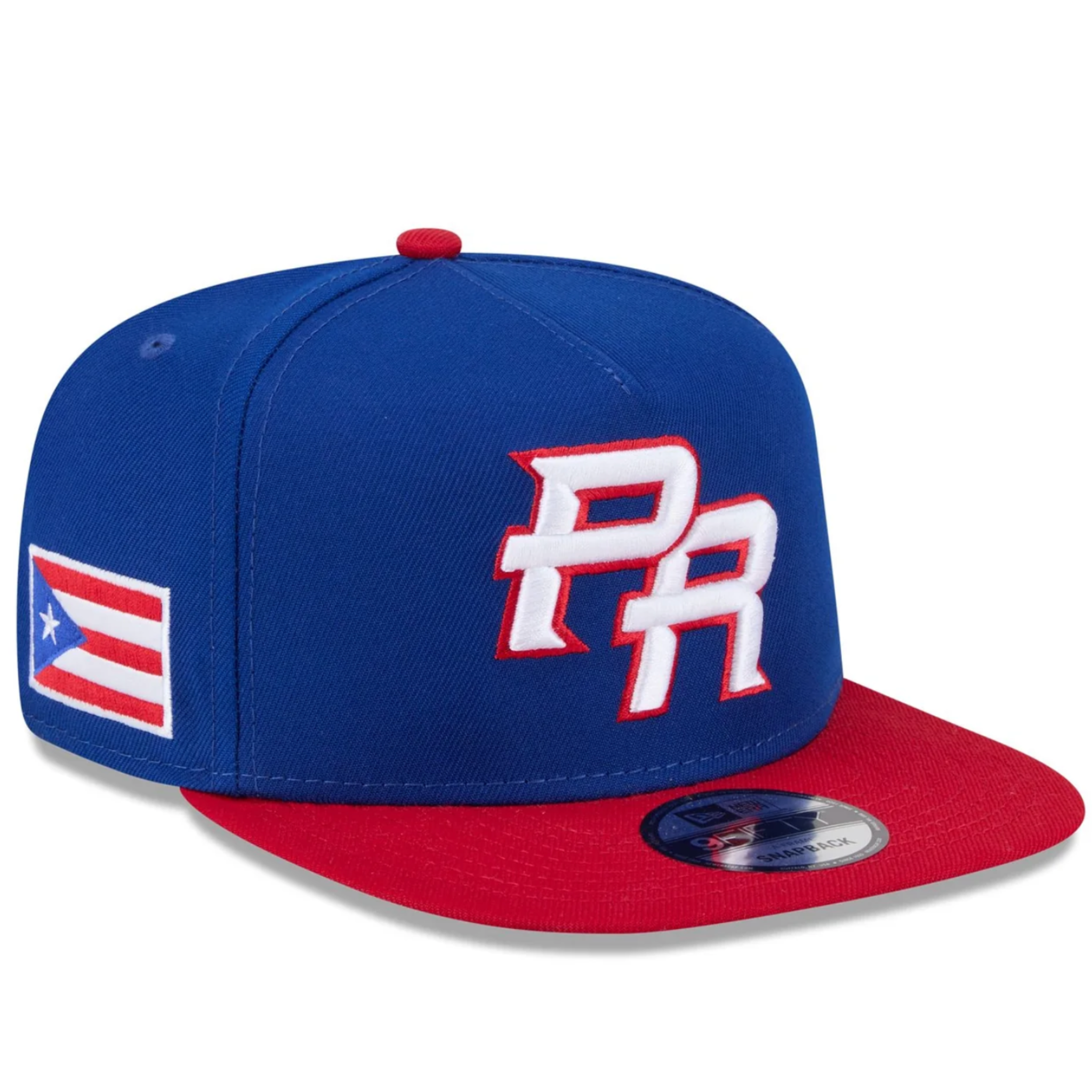 Puerto Rico 2026 World Baseball Classic 9FIFTY A-Frame Snapback- Royal/Red - New Era