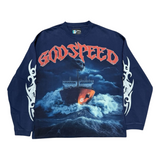 Godspeed "Sea Sick" LS T-Shirt (Navy) - Godspeed