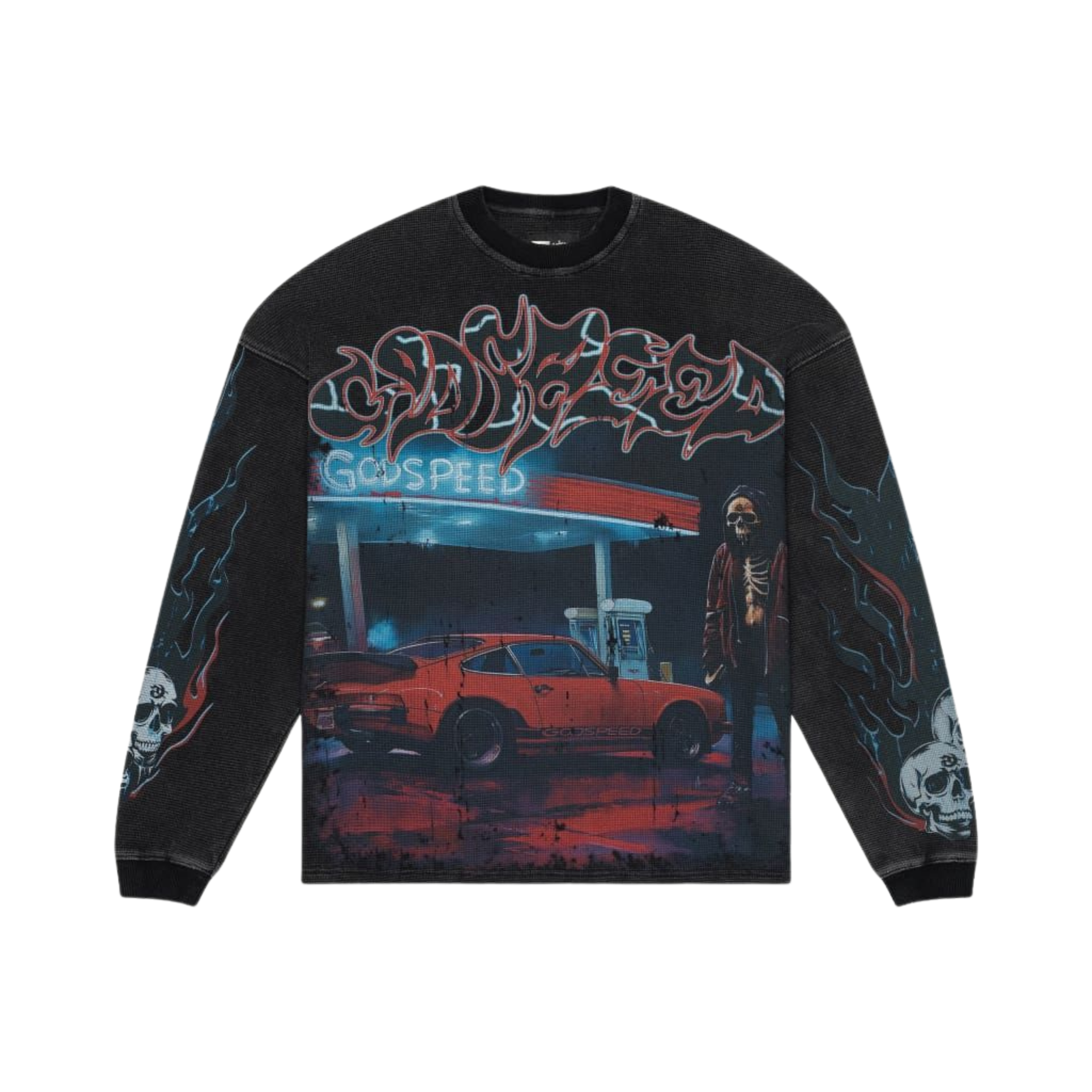 Godspeed 'Pit Stop' Thermal Longsleeve (Black Wash)