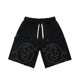 Godspeed "Carpenter" Distressed Shorts (Black) - Godspeed