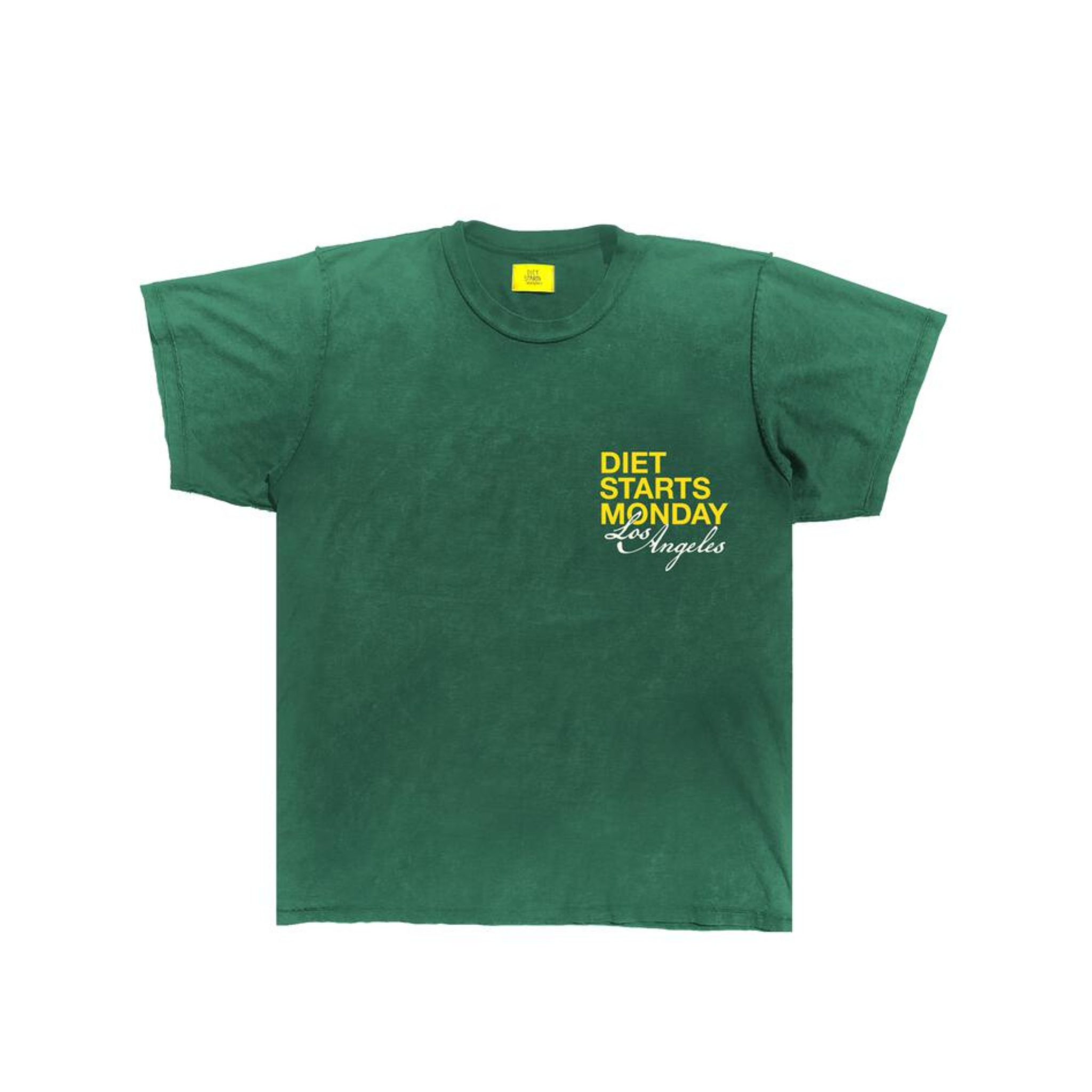 Diet Starts Monday "LA" Tee (Green/Yellow)