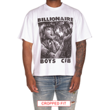 Billionaire Boys "Giant" SS Knit (Cropped Fit) (White)