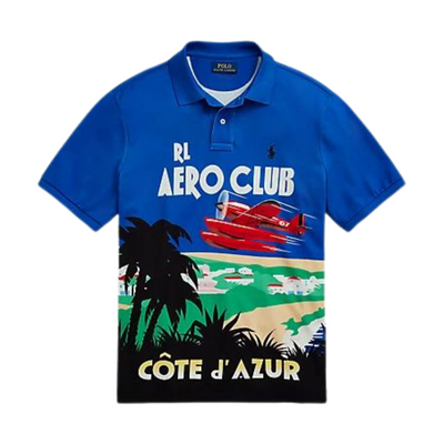 Polo Ralph Lauren Classic Fit Aero Club Mesh Polo Shirt (Sapphire Star Multi) - Polo Ralph Lauren