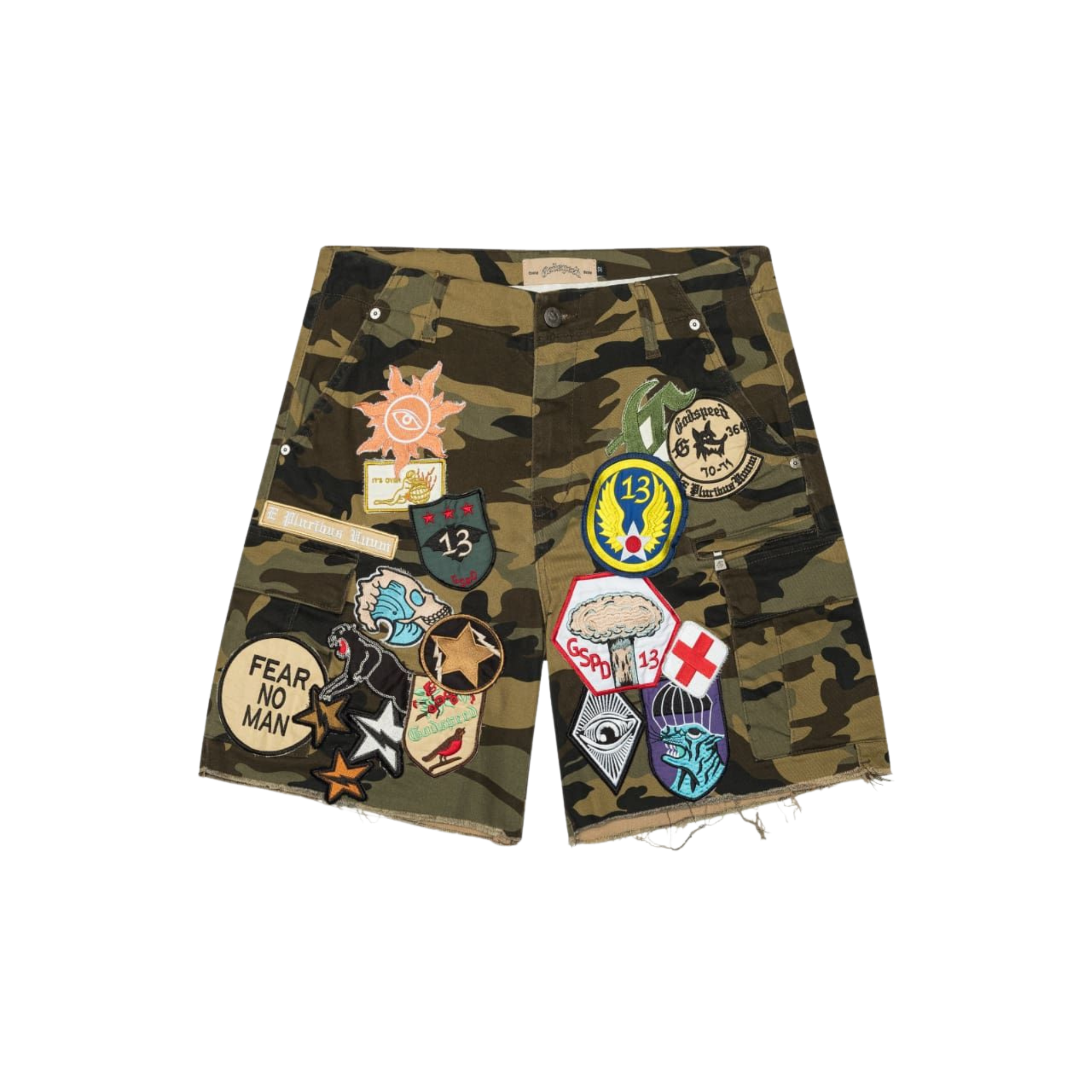 Godspeed Patchwork Cargo Shorts (Camo)