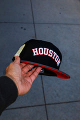 New Era Houston Astros 17' 22' Championship Trophies Side Patch Fitted (Black/Graphite)