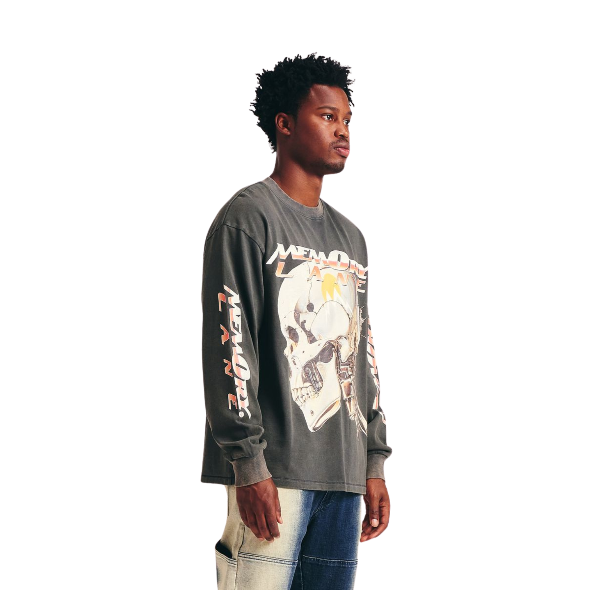 Memory Lane Chrome Tech LS Tee (Vintage Black)