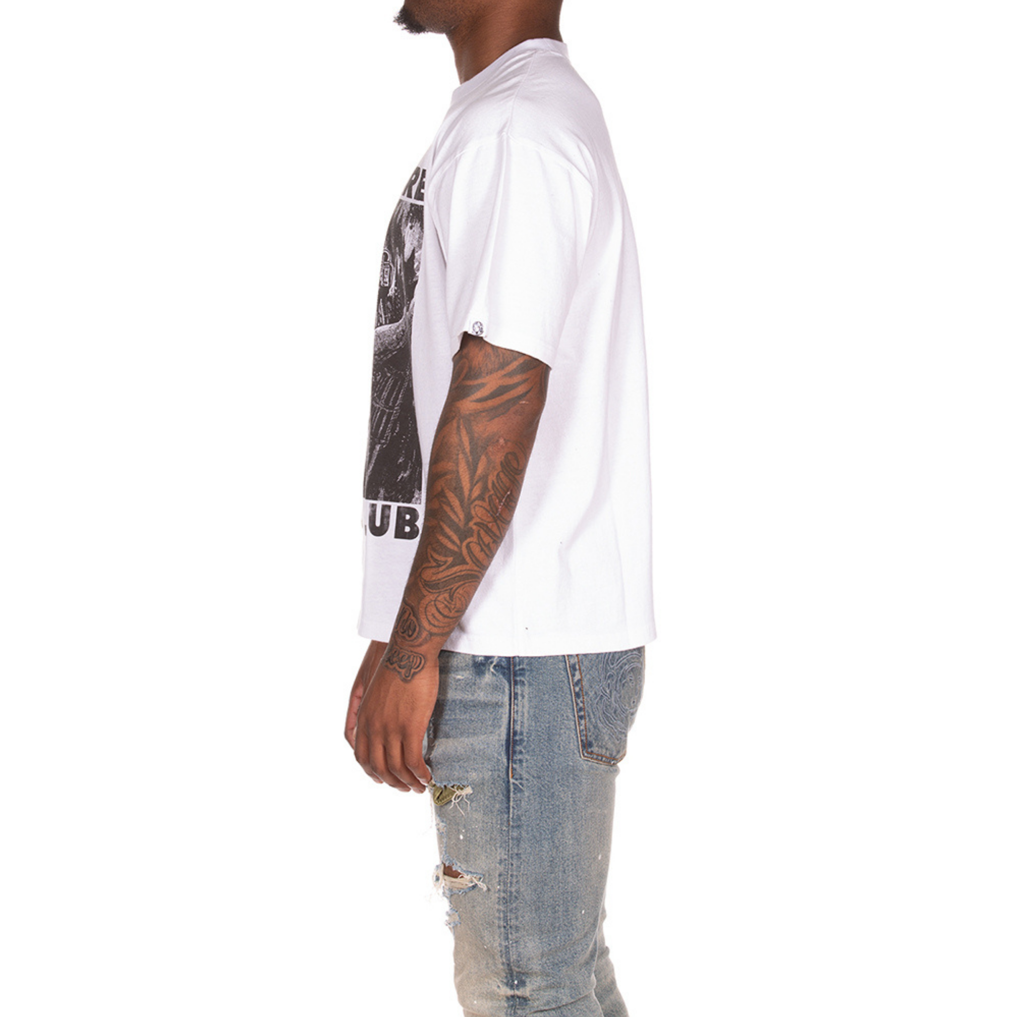 Billionaire Boys "Giant" SS Knit (Cropped Fit) (White)