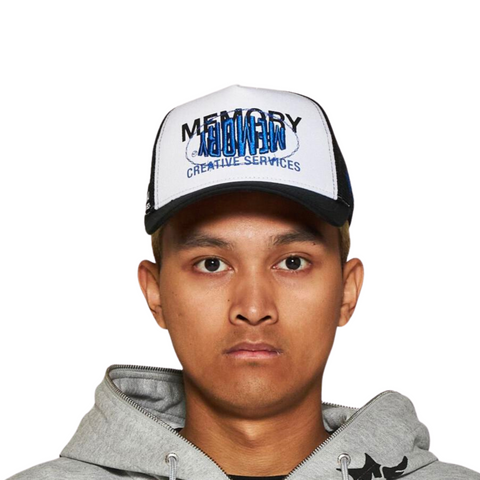 Memory Lane Overlay Trucker Cap (Black/White) - Memory Lane