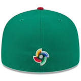 Mexico Baseball New Era 2026 World Baseball Classic 59FIFTY Fitted Hat - Green/Red - New Era