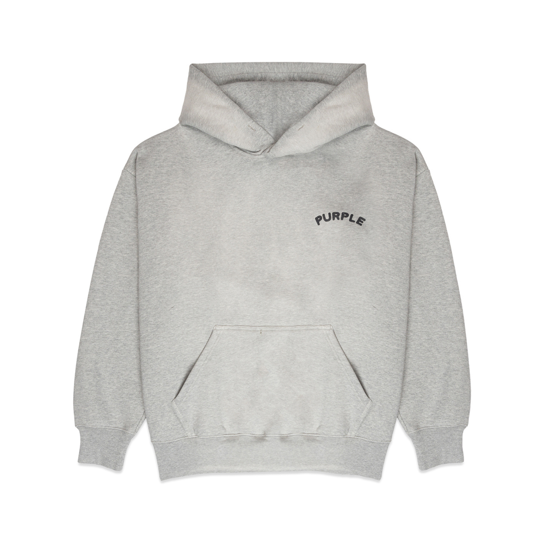 Purple Brand Fleece Po Grey Hoodie (P401-HHGC124) - PURPLE BRAND