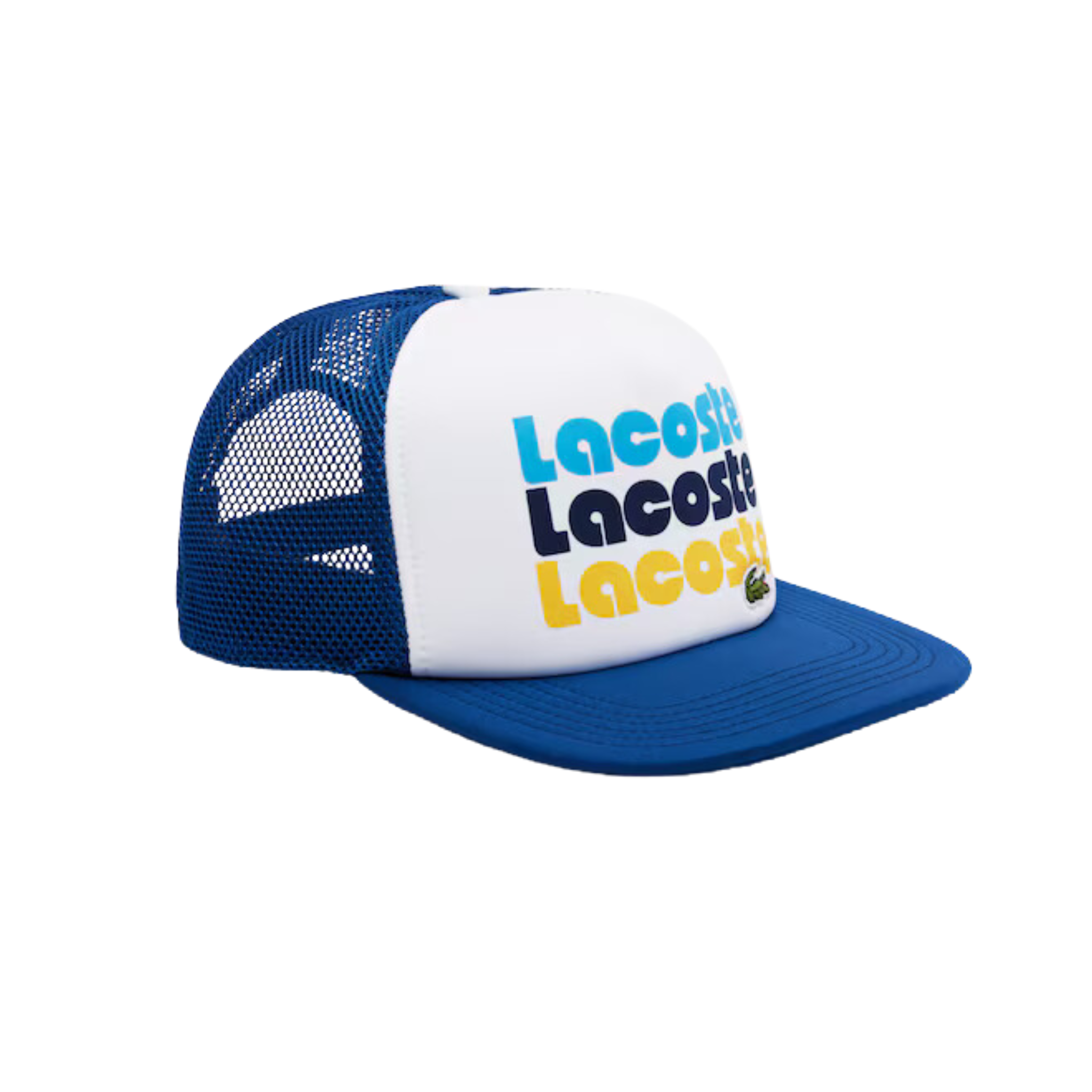 Lacoste Unisex Print Trucker Cap (White/Blue) RK7886 - Lacoste