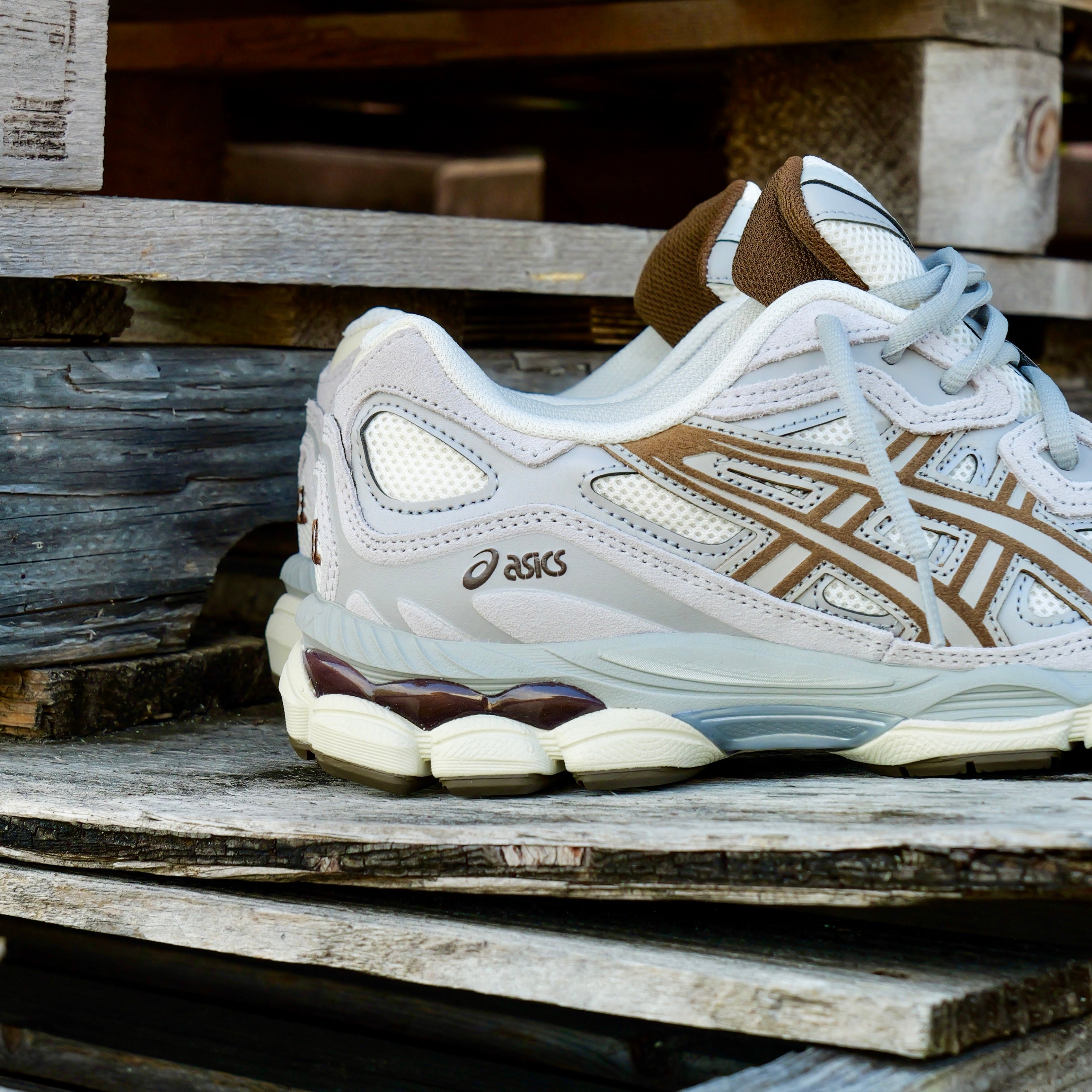 Mens Asics Gel-NYC (Cream/Cement Grey)