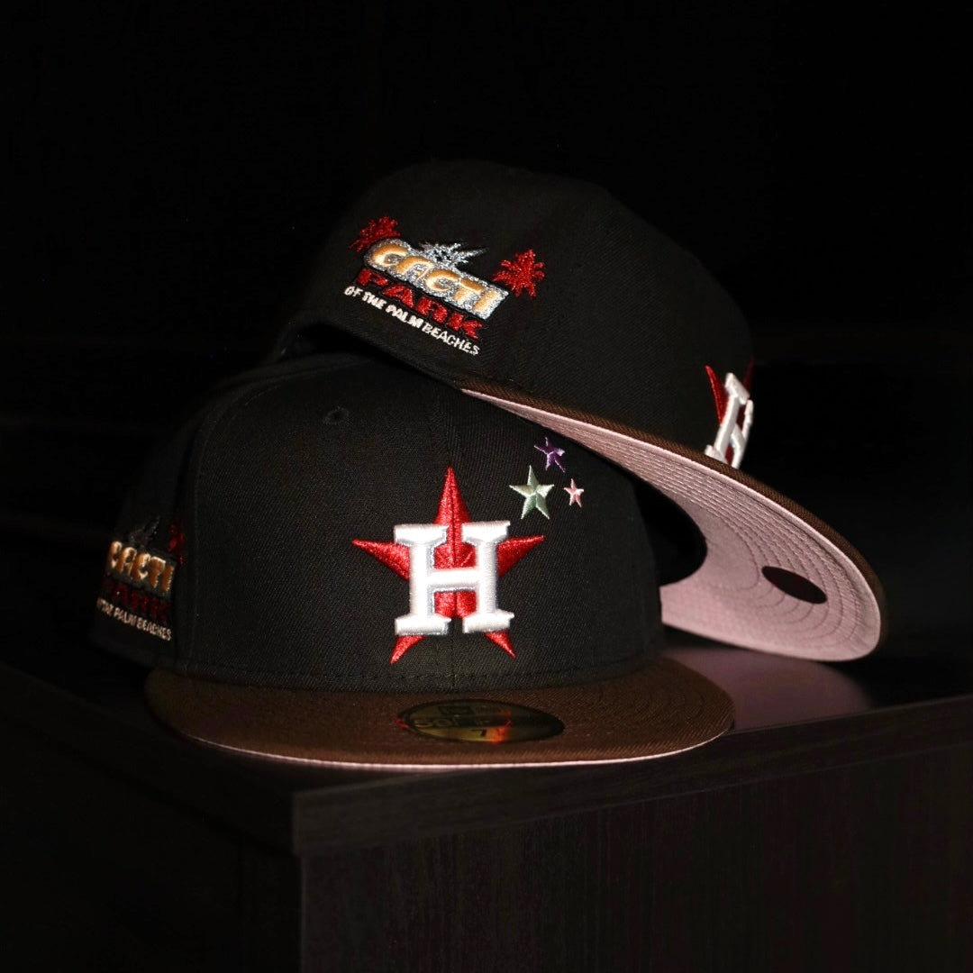New Era Houston Astros Cacti Park of The Palm Beaches Travis Scott Patch Fitted (Black/Brown)