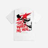 Outrank "They Watch Me Win" Heavyweight T-shirt (White ) - Outrank