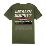 Outrank "Wealth Society" Tee (Military Green)