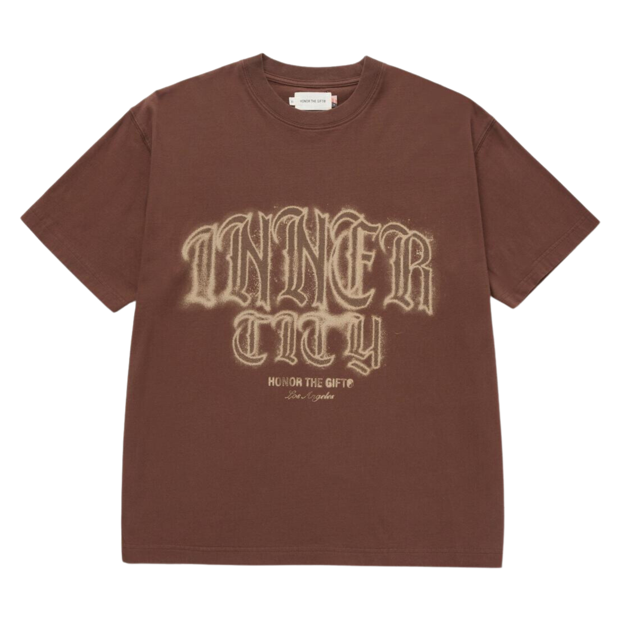 Honor The Gift Stamps Inner City Tee (Brown) - Honor The Gift