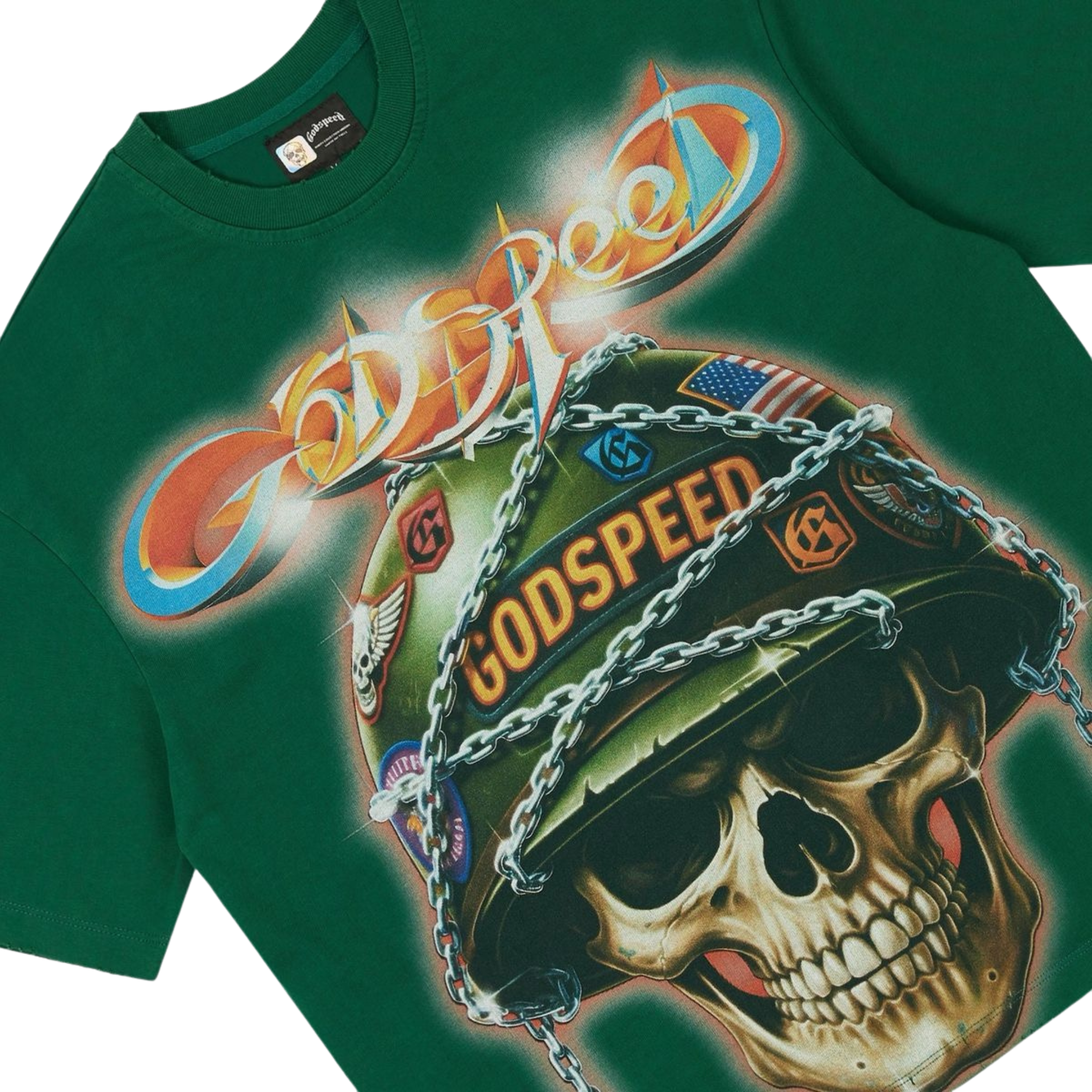 Godspeed "Badges of Honor" T-shirt (Green)