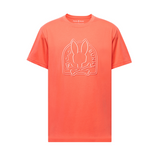 Psycho Bunny Melbourne Graphic Tee (Hot Coral)