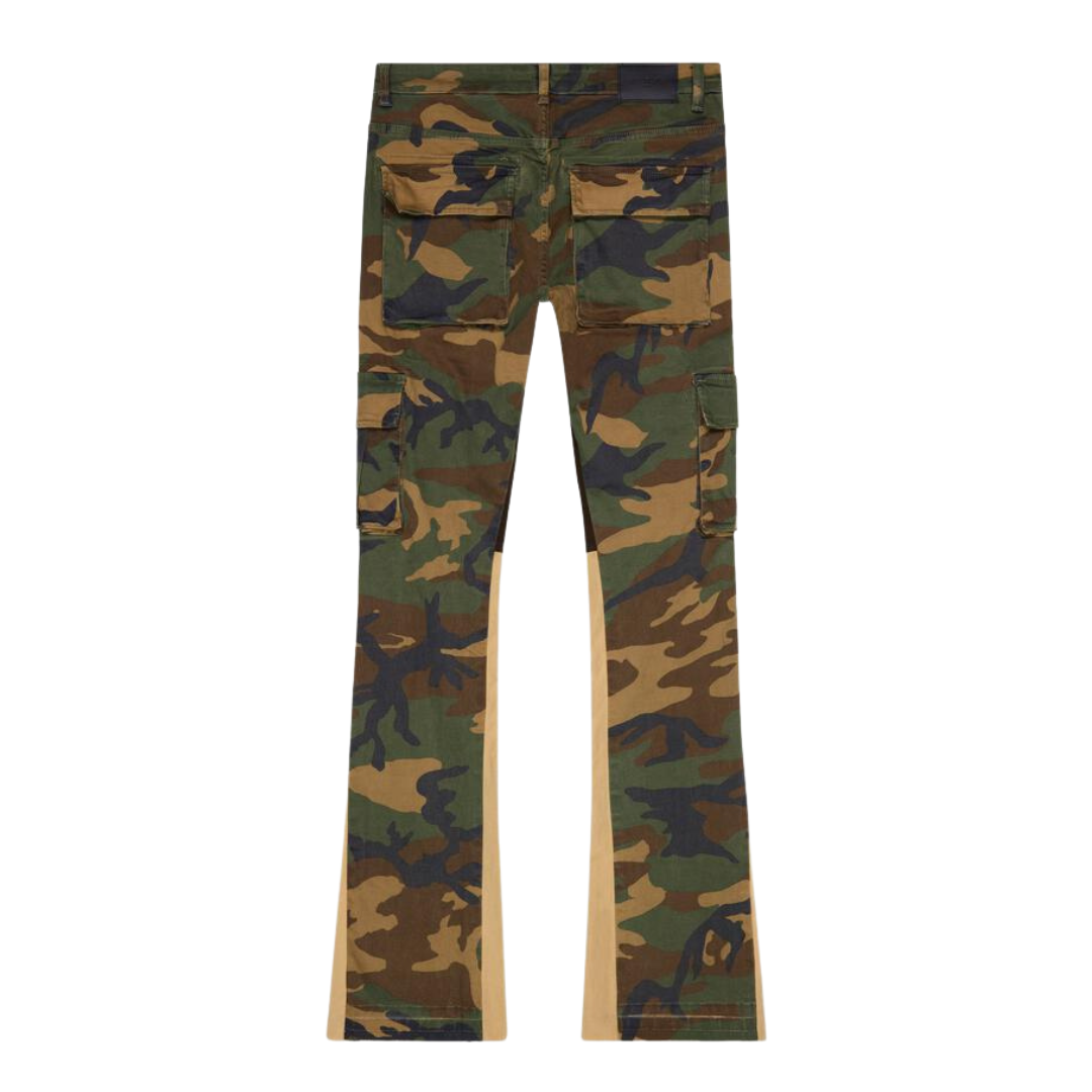 VALABASAS COMMANDER STACKED FLARE JEAN (FOILAGE GREEN) -  VLBS2198-J1 - VALABASAS