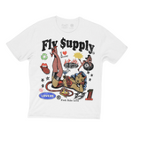 Fly Supply 24Hours In Love Oversized T-Shirt (White) - Fly Supply