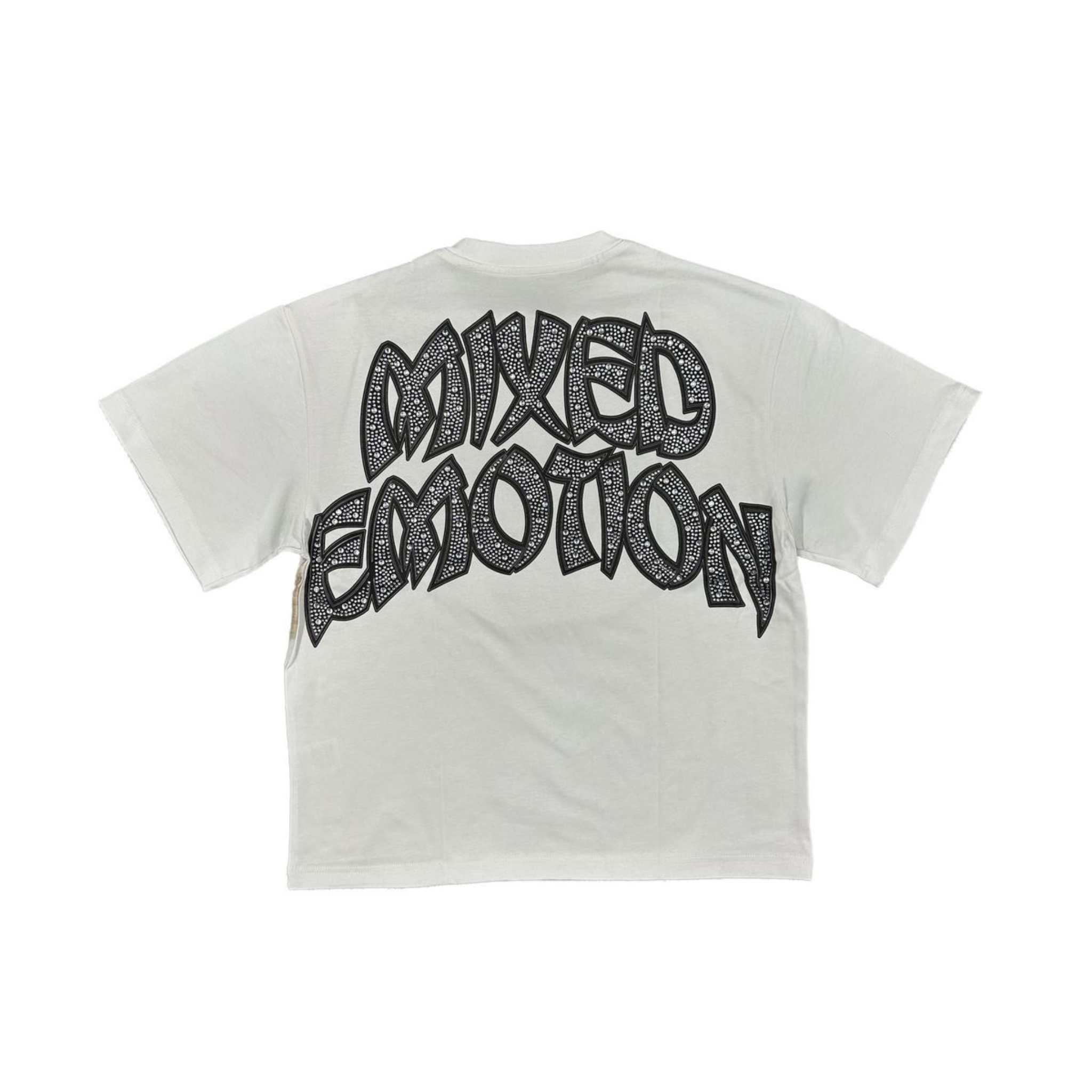 Mixed Emotion "Arch Angel" Rhinestone Tee (White) - Mixed Emotion