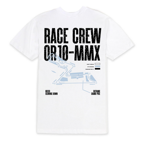 Outrank Race Crew T-Shirt (White)