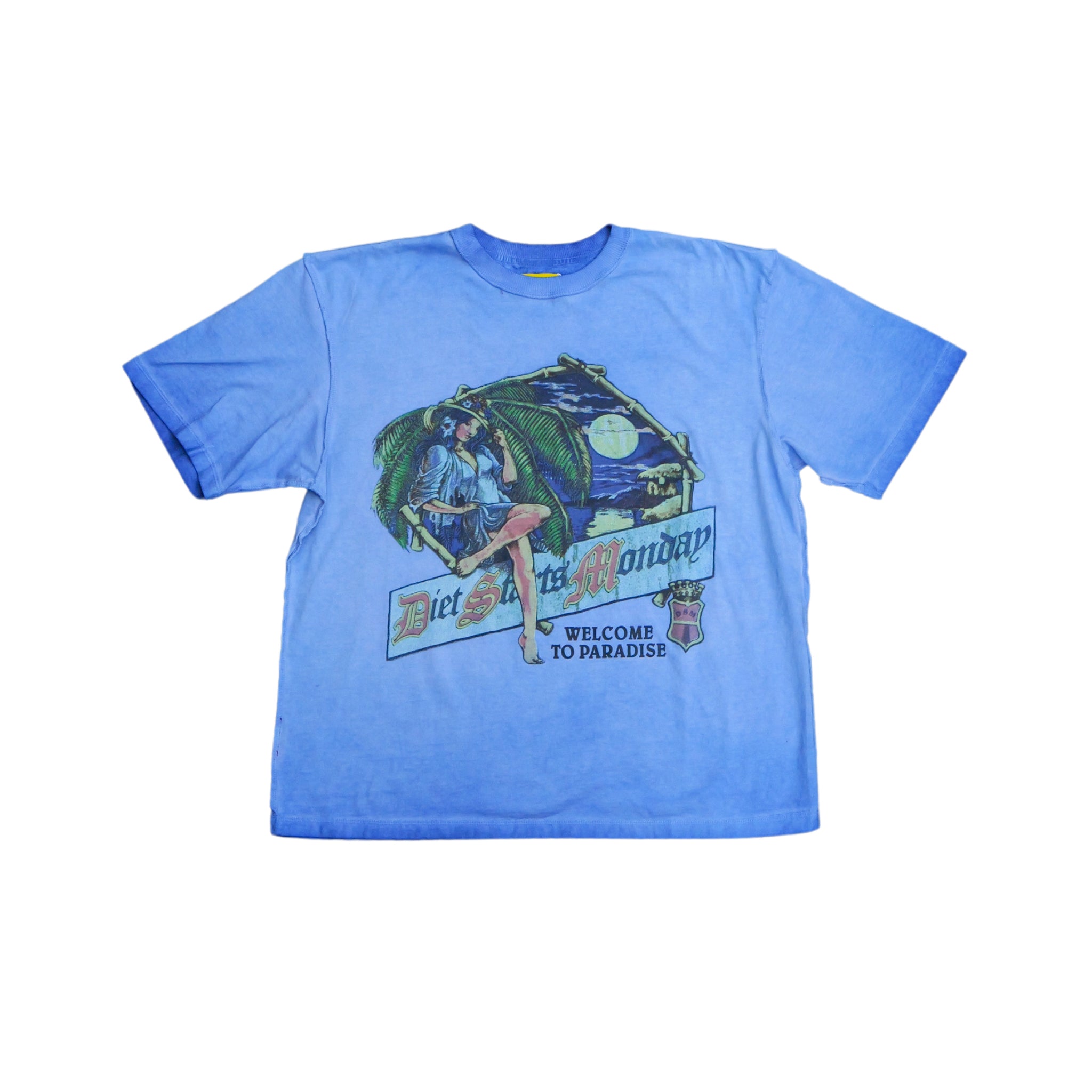 DSM "Paradise" Tee-Blue - Diet Starts Monday