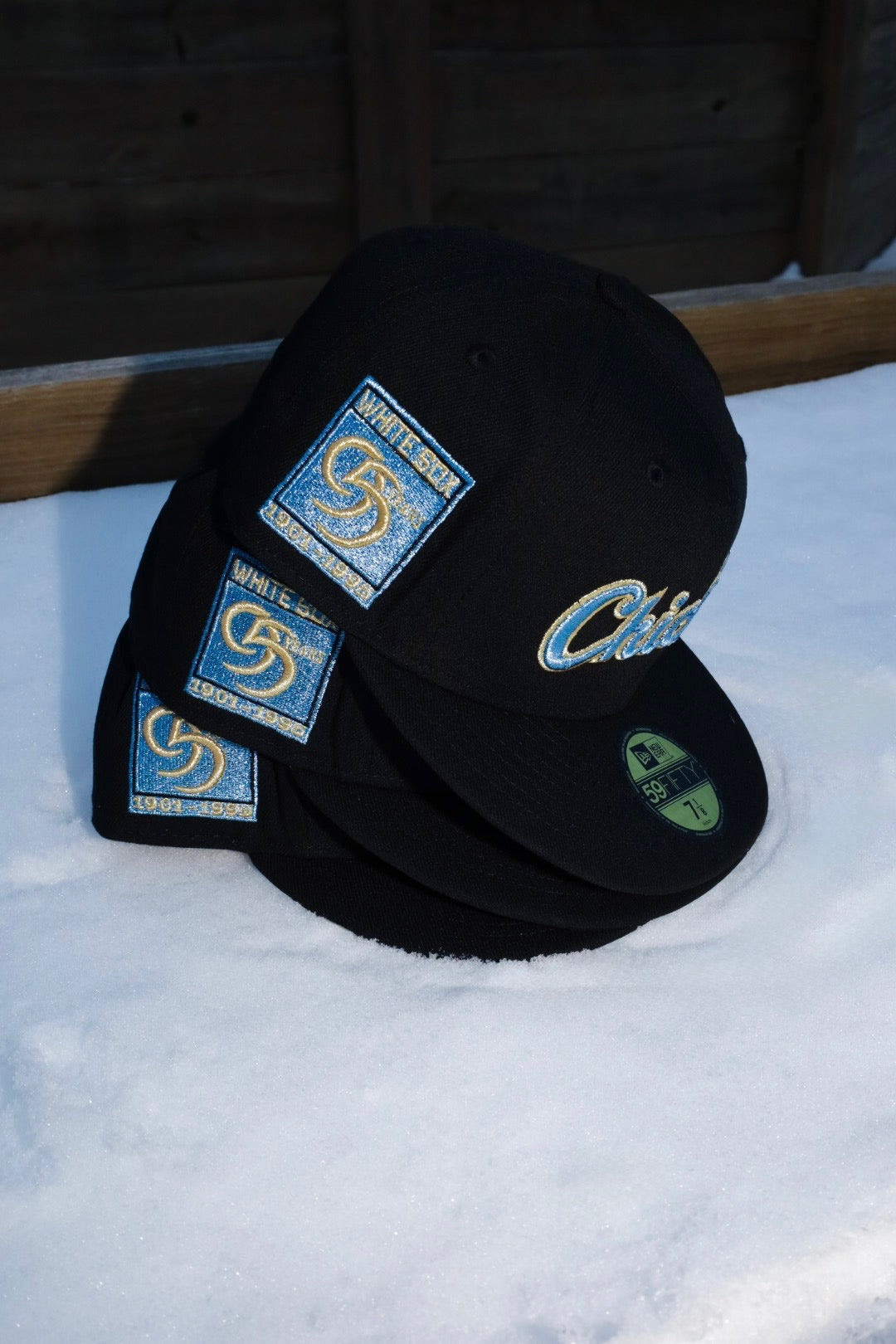 New Era Chicago White Sox 95th Anniversary Side Patch Fitted (Black)