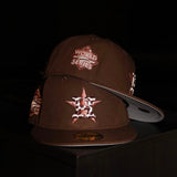 New Era Houston Astros 2022 World Series Side Patch Fitted (Walnut) - New Era