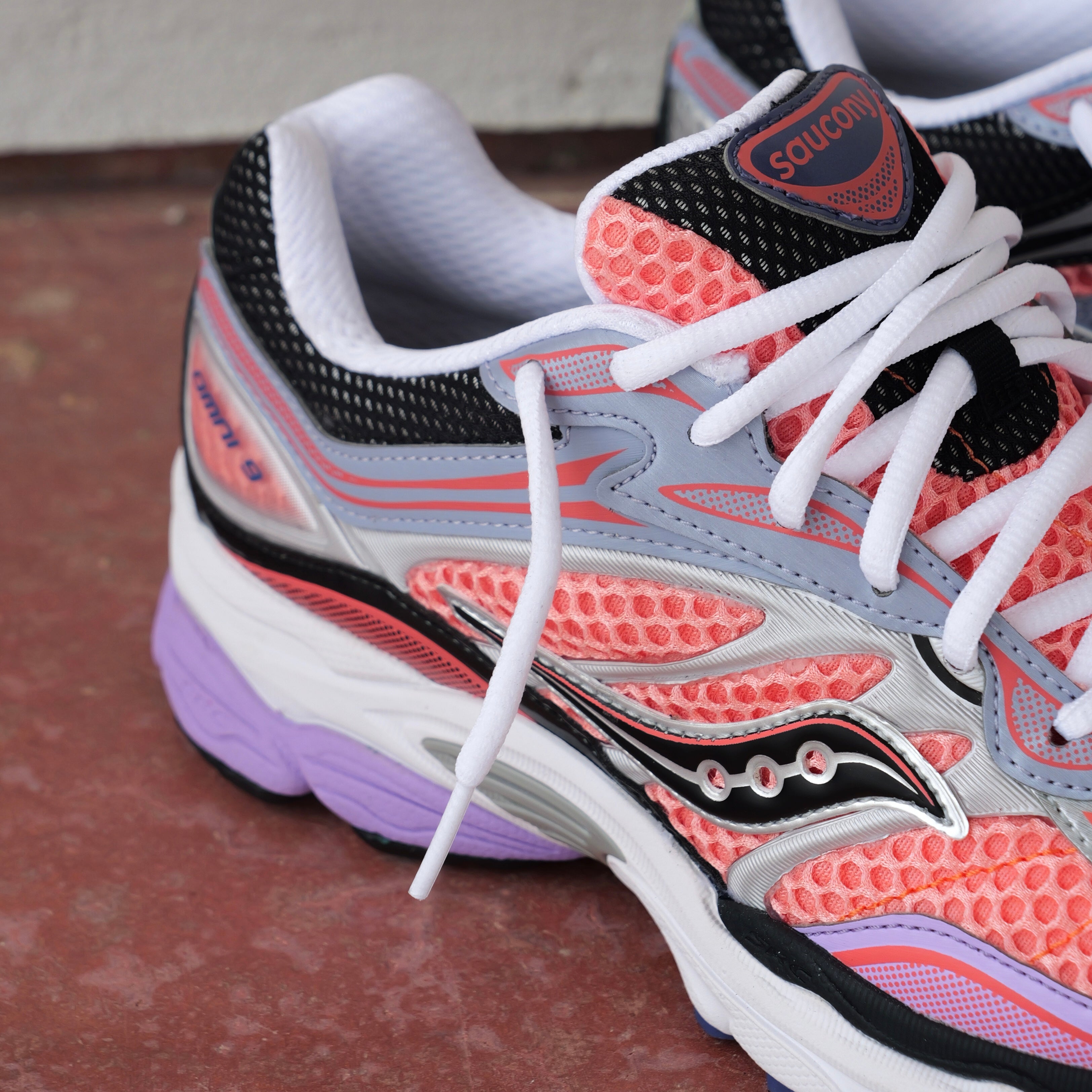 Mens Saucony ProGrid Omni 9 (Pink/Purple) - Saucony