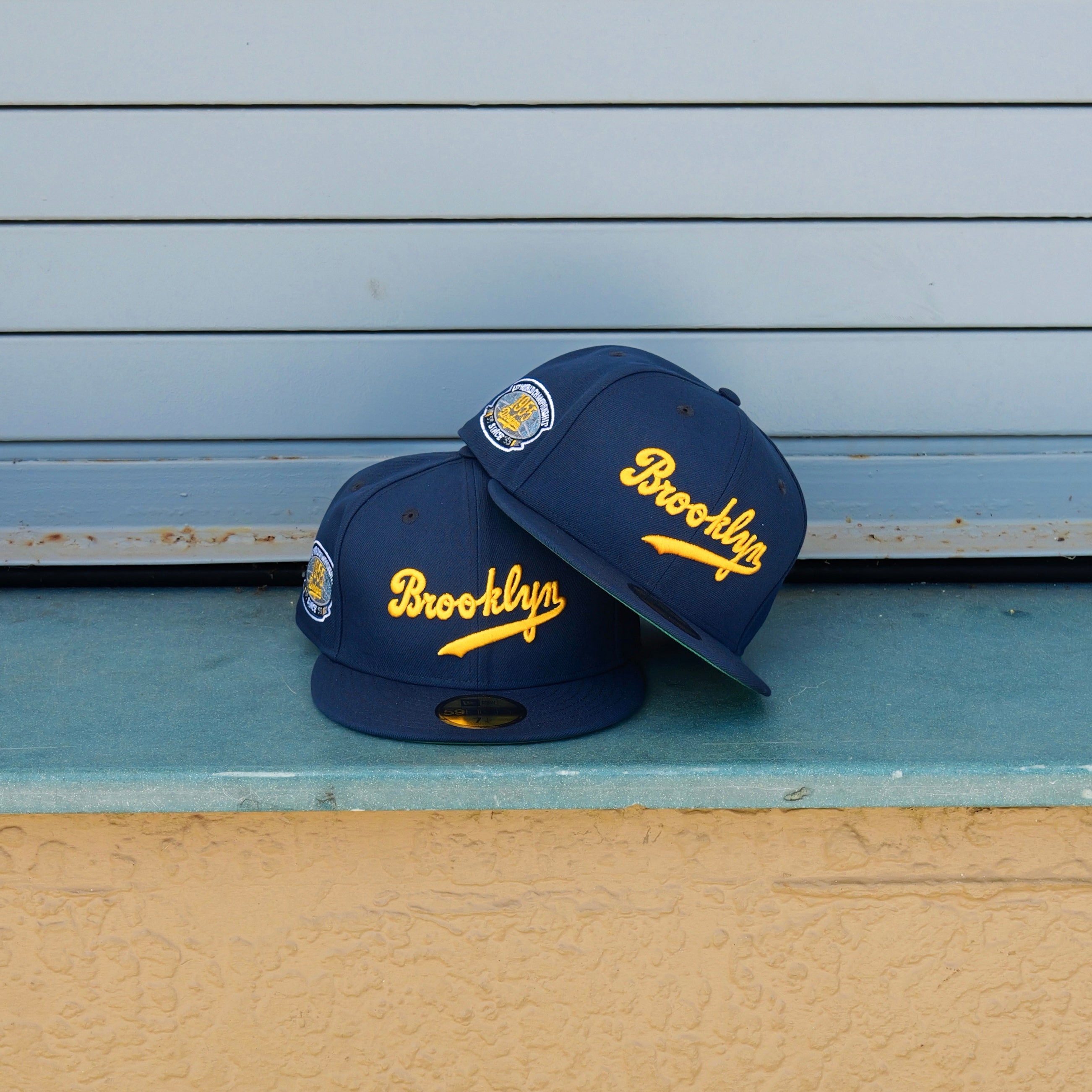 New Era Brooklyn Dodgers 1955 World Championship Side Patch Fitted - New Era