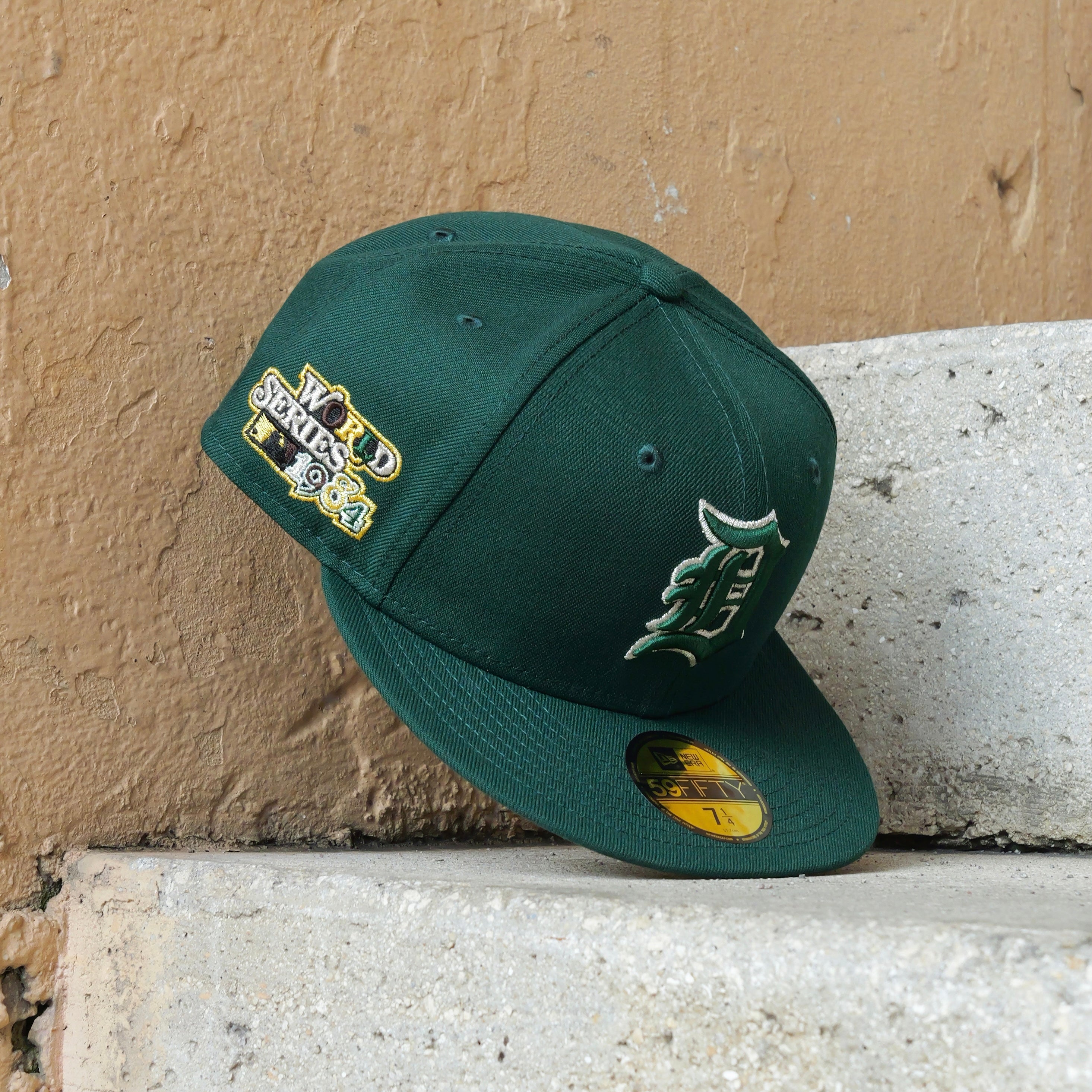 New Era Detroit Tigers 1984 World Series Side Patch Fitted (Dark Green) - New Era