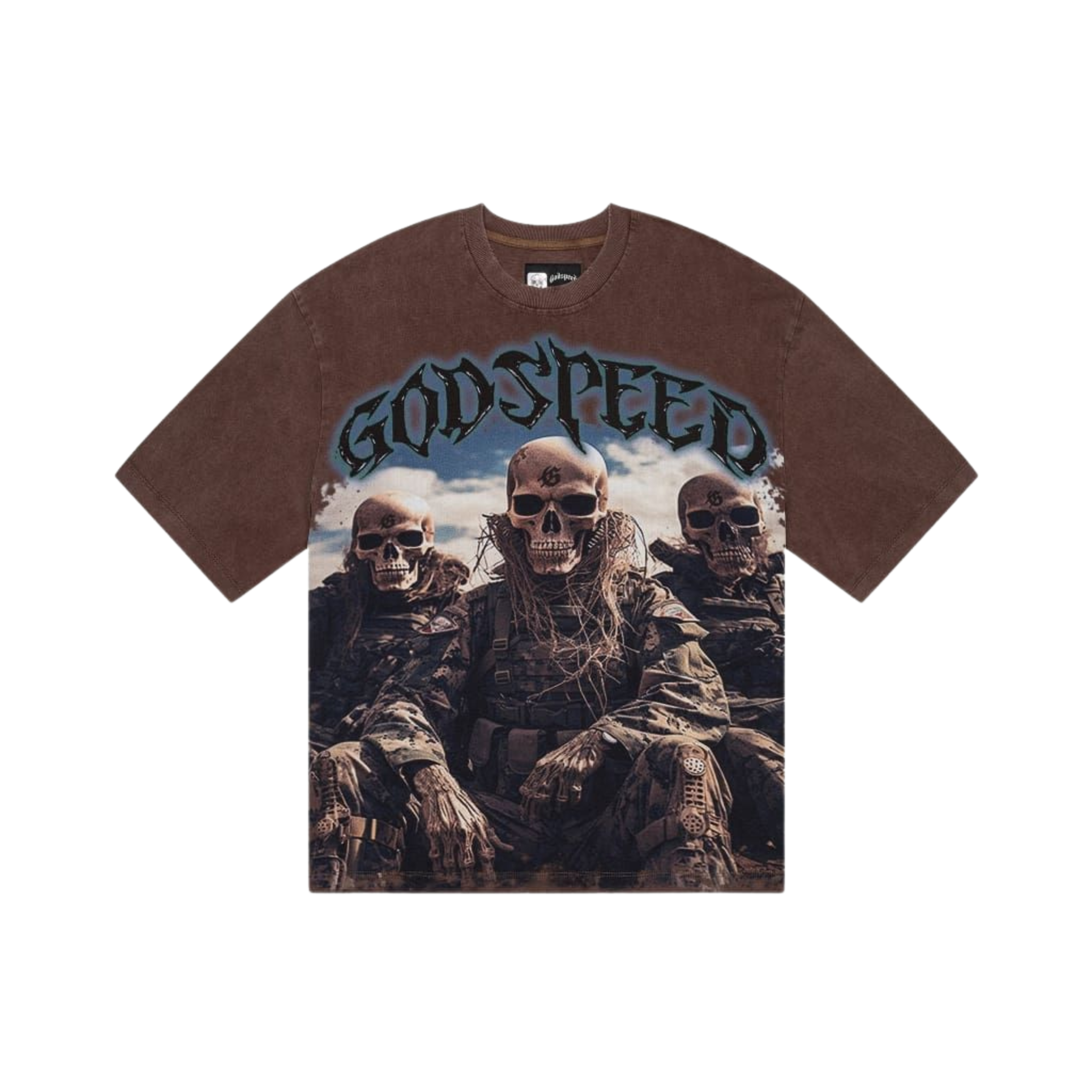 Godspeed Squadron T-Shirt (Brown Wash)