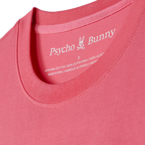 Psycho Bunny Livingston Graphic Tee (Camellia Rose) - Psycho Bunny