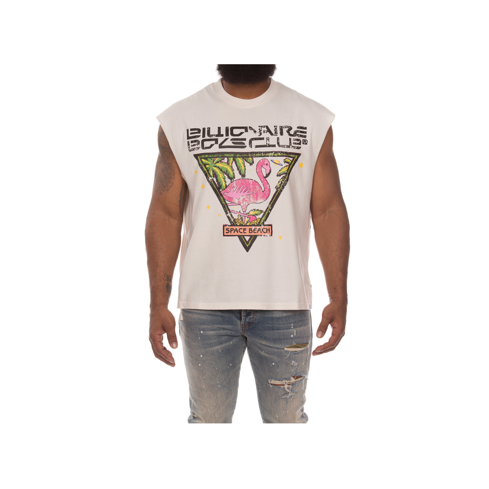 Billionaire Boys Club Space Sleeveless Knit (White) - Billionaire Boys Club