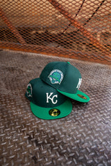 New Era Kansas City Royals 40th Anniversary Grey UV (Dark Green/Green) 59Fifty Fitted