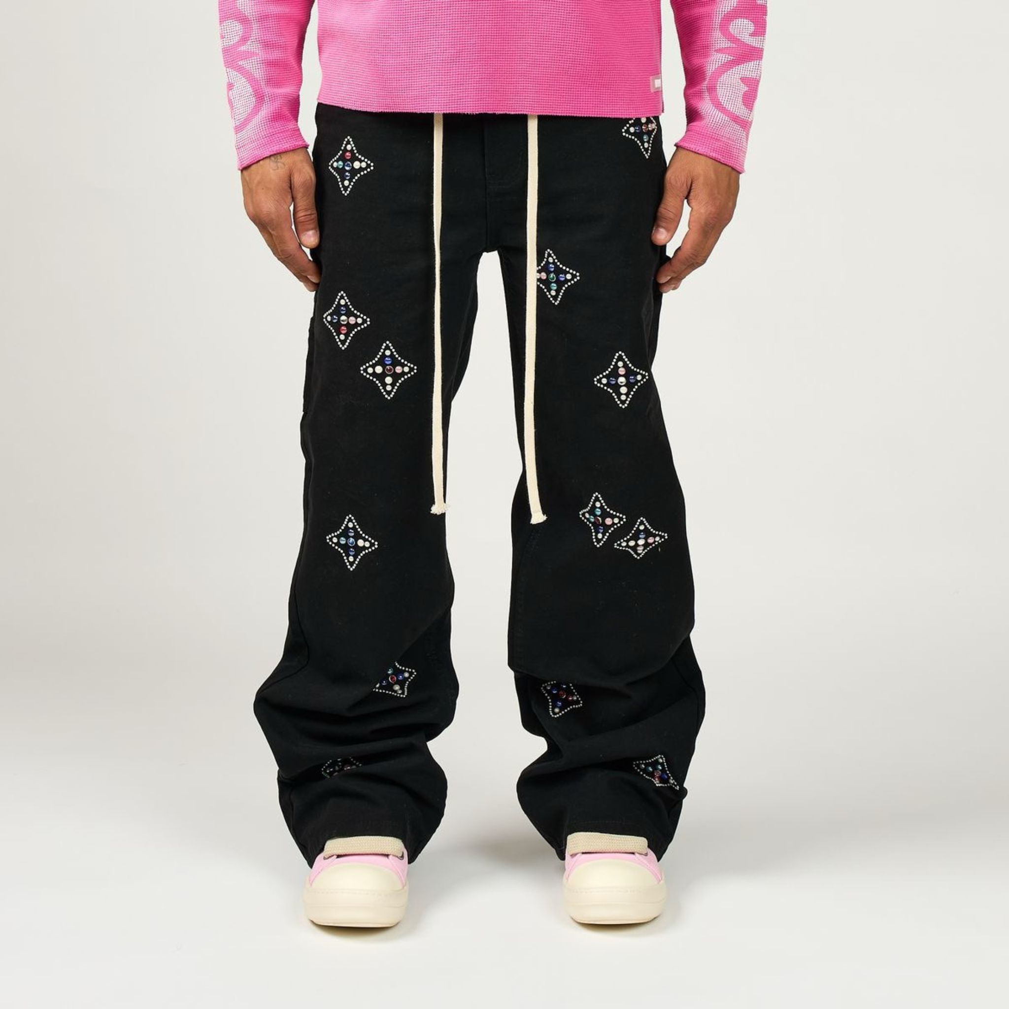 DUAA "Star" Black Pants - DUAA