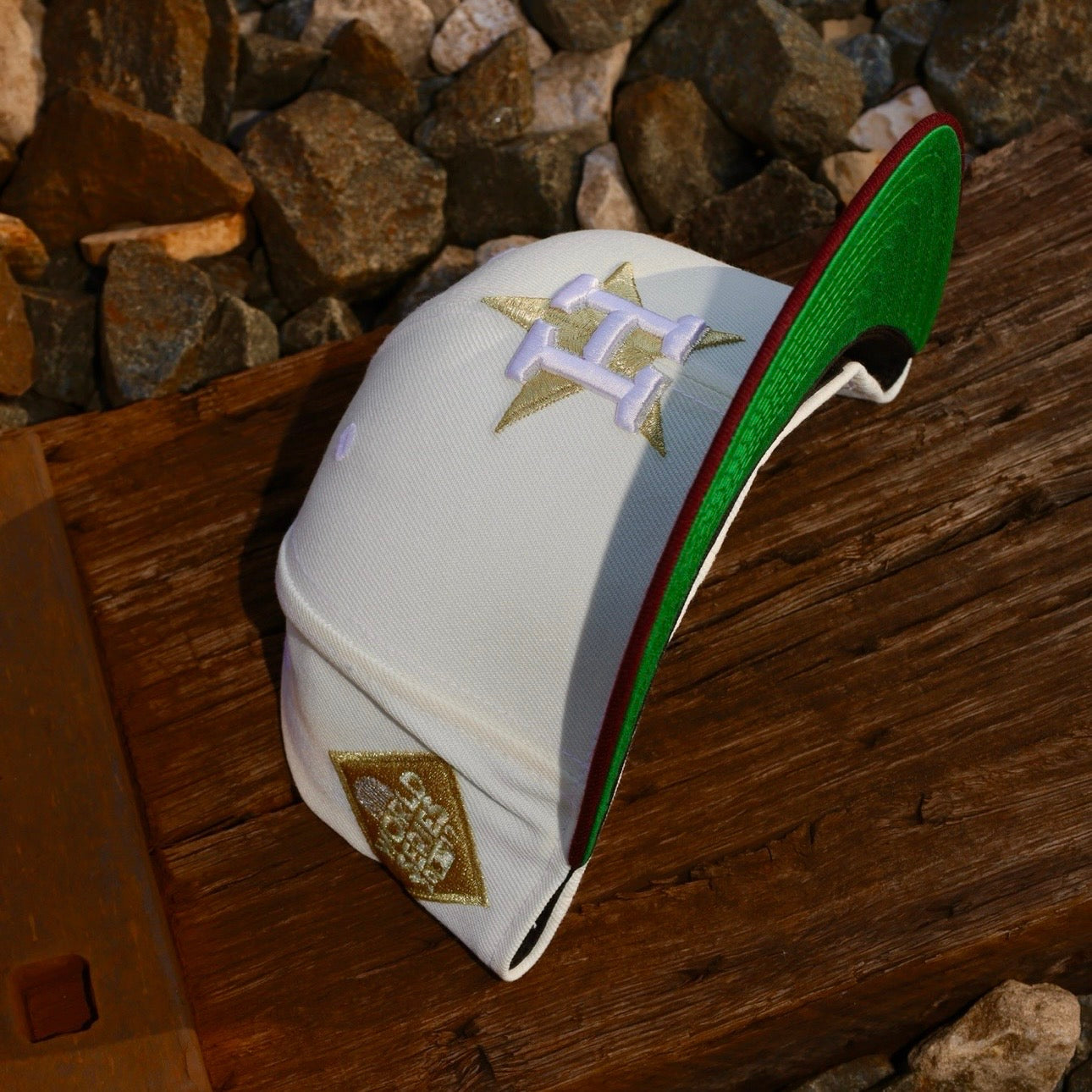 New Era Houston Astros World Series Side Patch Fitted (Off White) - New Era