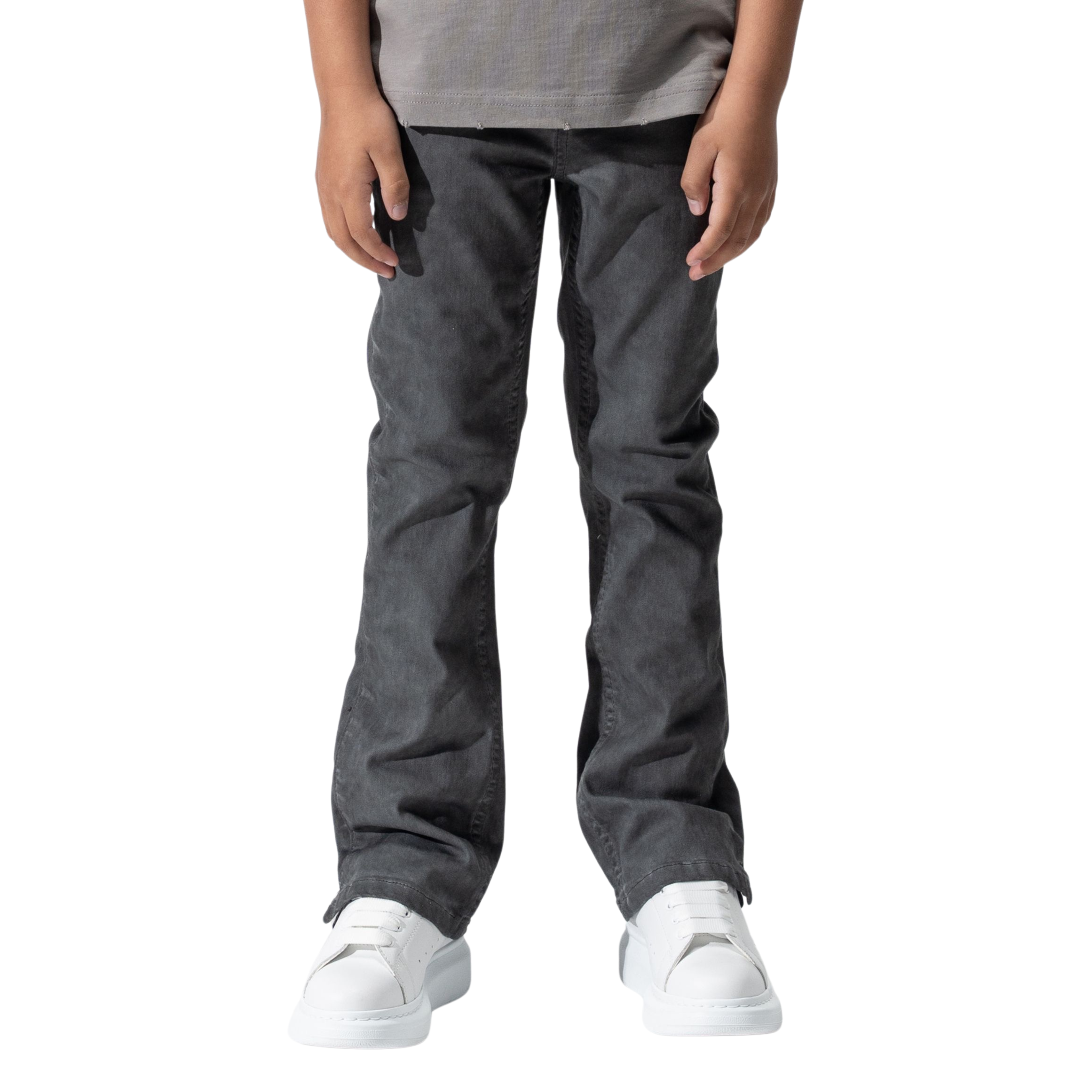 Kids Serenede "Lead" Stacked Jeans (Grey)