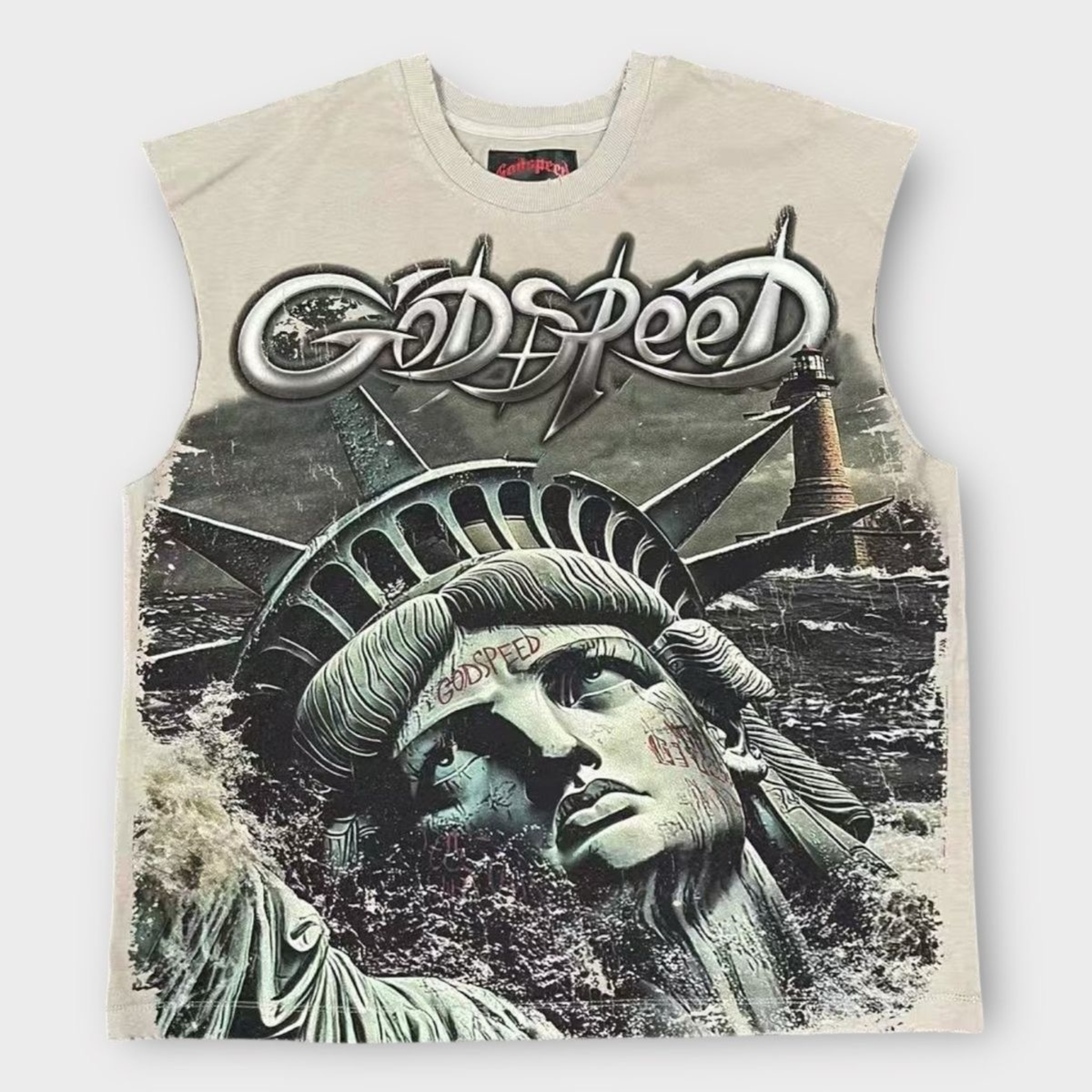 Godspeed "Sunken Liberty 2" Sleeveless (Slate Grey) - Godspeed