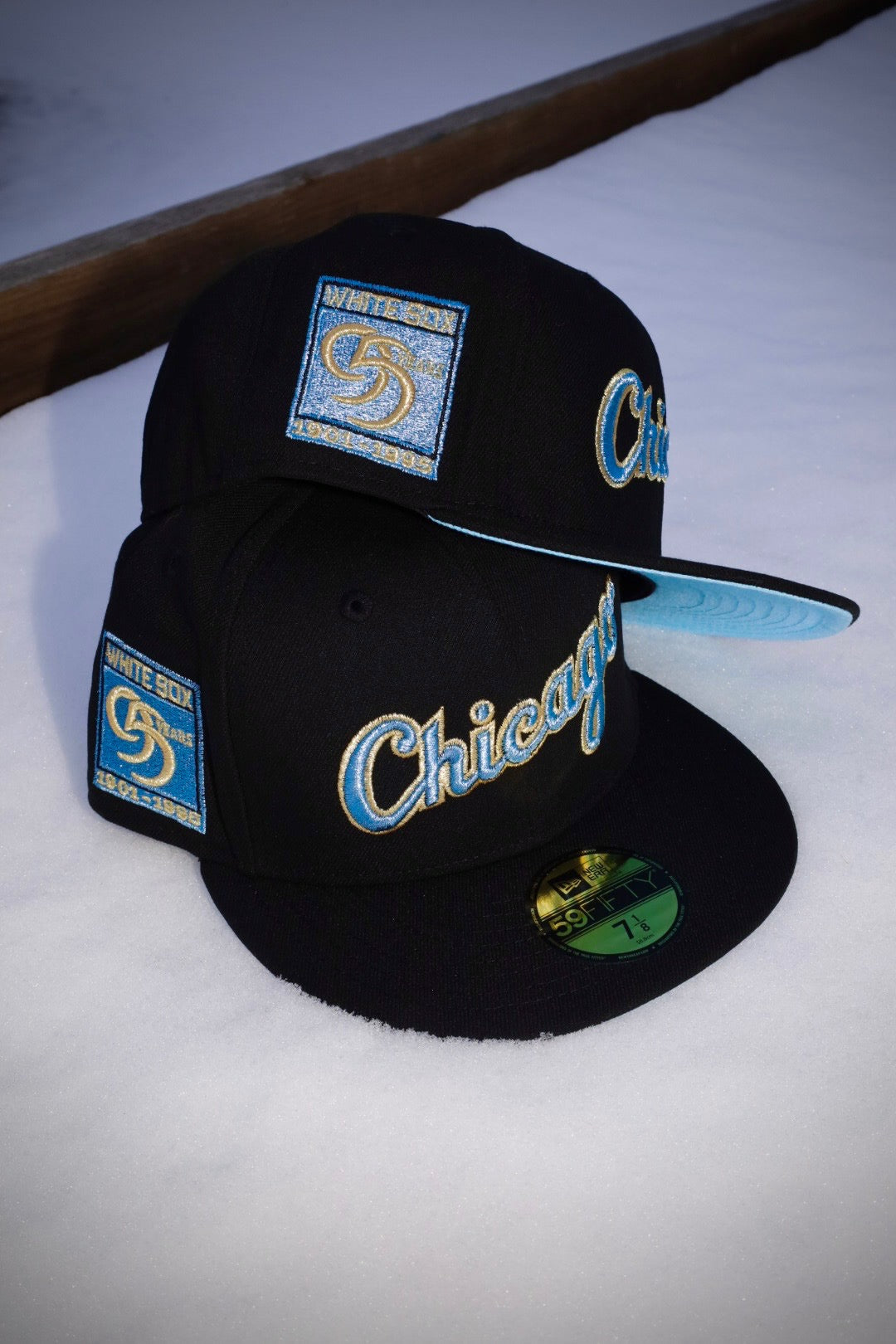 New Era Chicago White Sox 95th Anniversary Side Patch Fitted (Black)