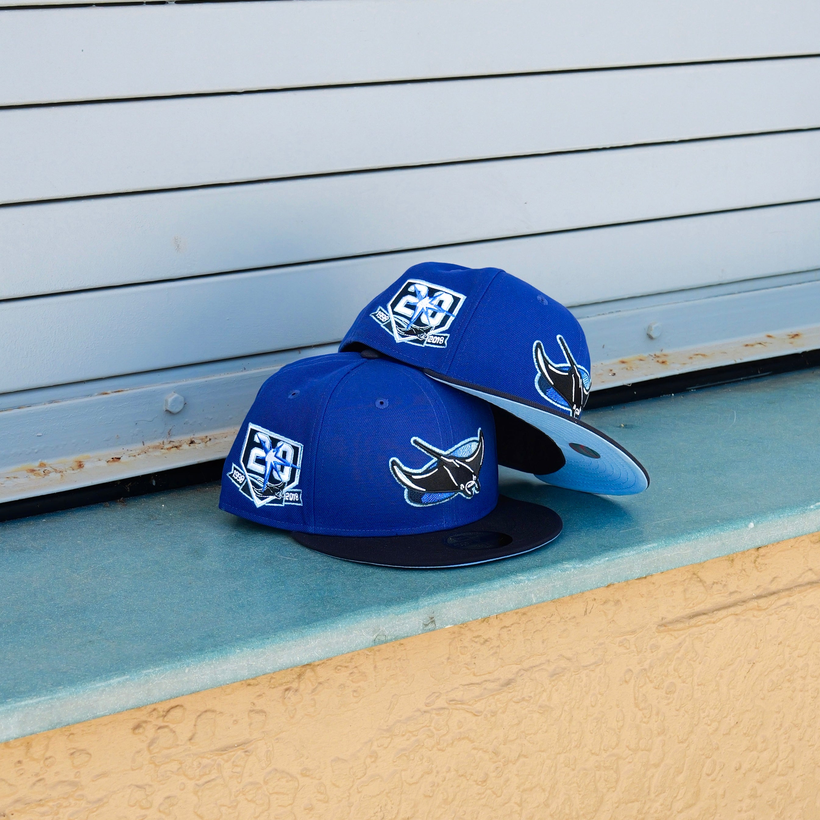 New Era Tampa Bay Rays 20th Anniversary Side Patch Fitted - New Era