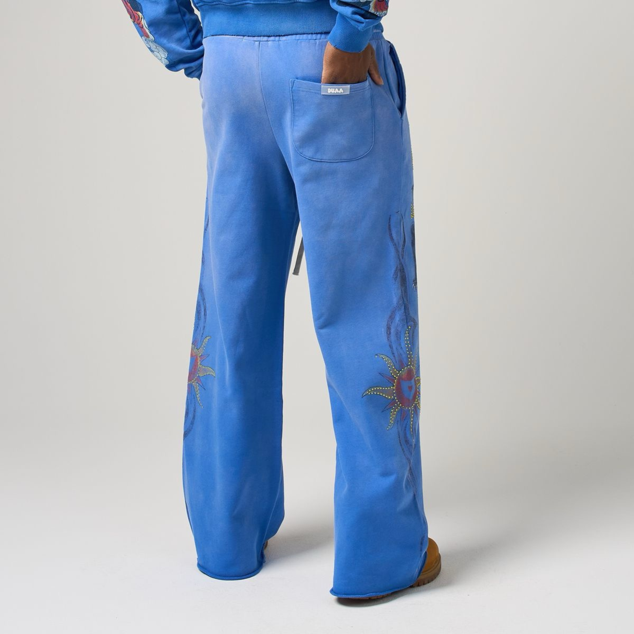 DUAA "Zen" Sweatpants (Blue) - DUAA