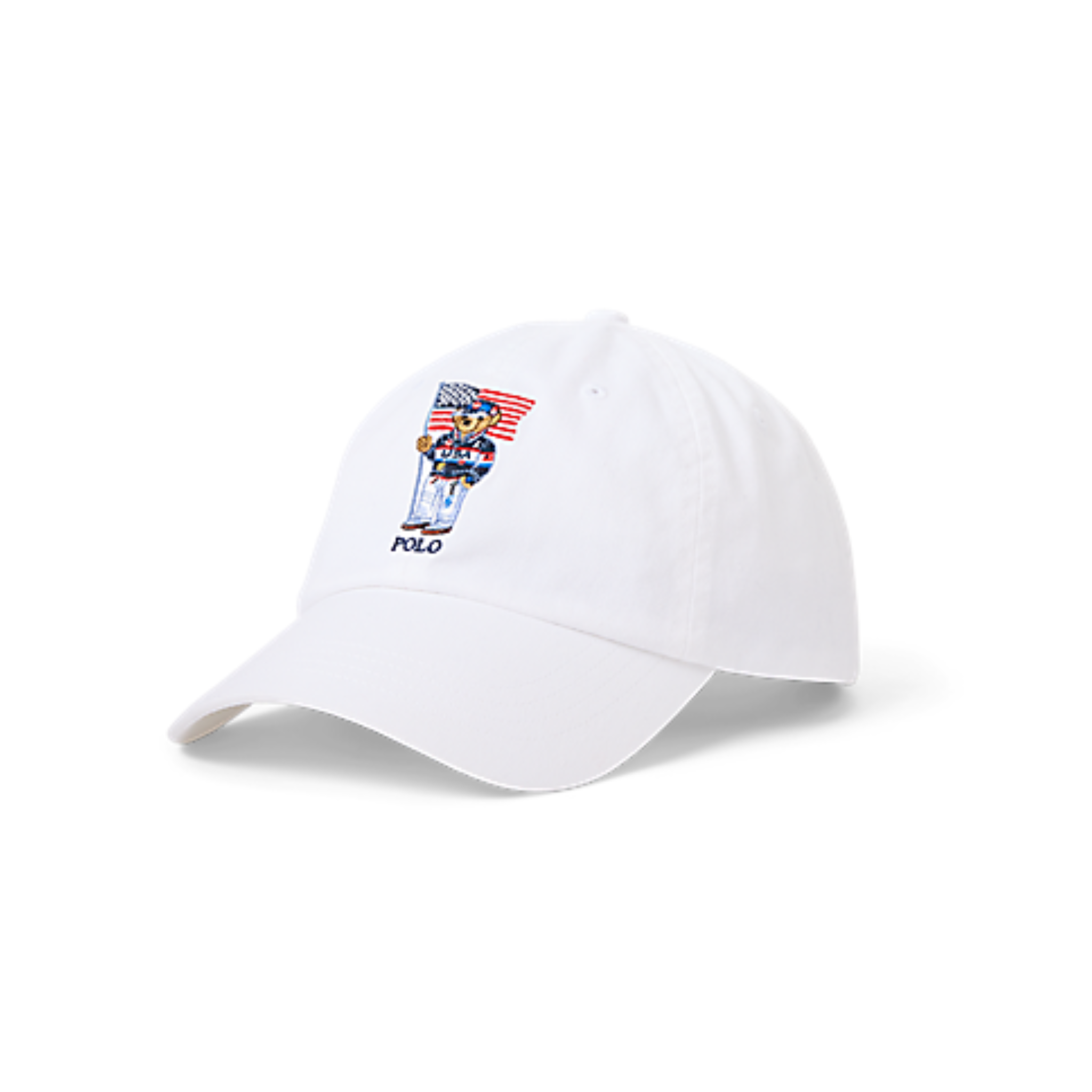 Polo Ralph Lauren Bear USA Flag Cap (White) - Polo Ralph Lauren